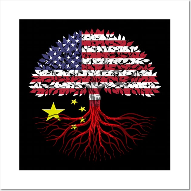 Chinese American citizenship gift Wall Art by SerenityByAlex